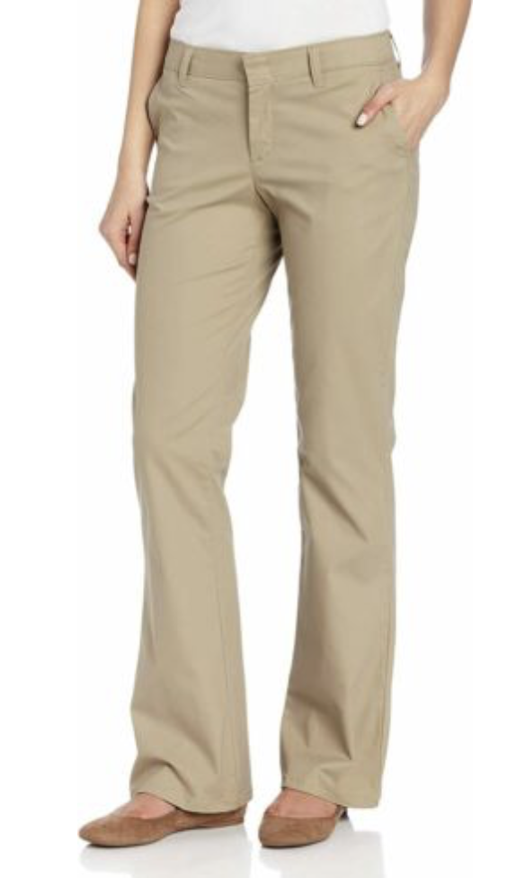 womens bootcut black khaki pants